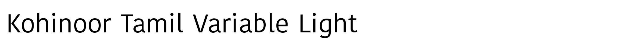 Kohinoor Tamil Variable Light image